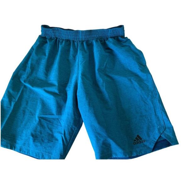 Adidas shorts size men's large in blue - Picture 1 of 11